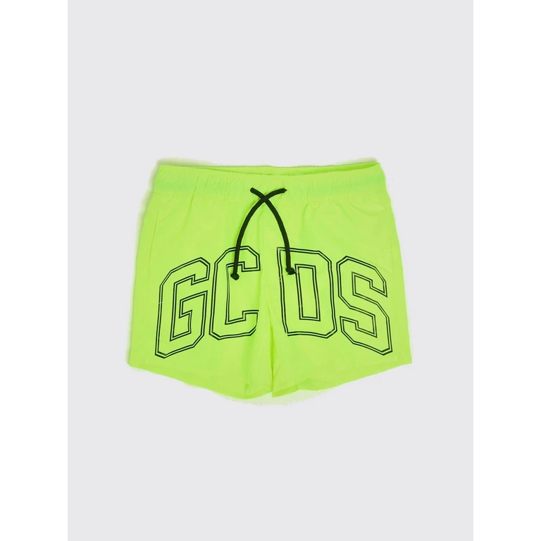 Boy's Two-Tone Swim Shorts with Contrast Logo (C1BJQS525T016207)