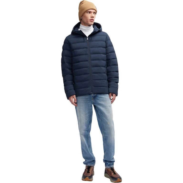 Seneca Lightweight Stretch Puffer Jacket with Fixed Hood - Men's