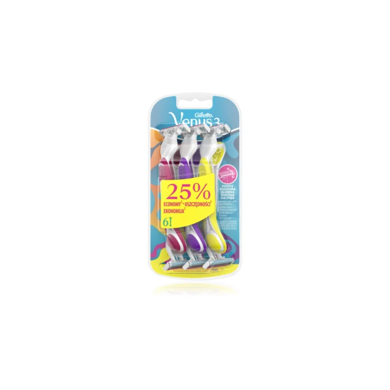 Venus 3 Plus Disposable Razors 6 Pieces
