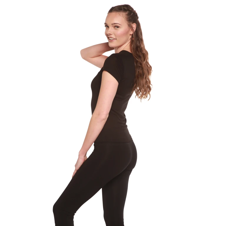 Women's 100% Bamboo Viscose Scoop Neck Short Sleeve T-Shirt