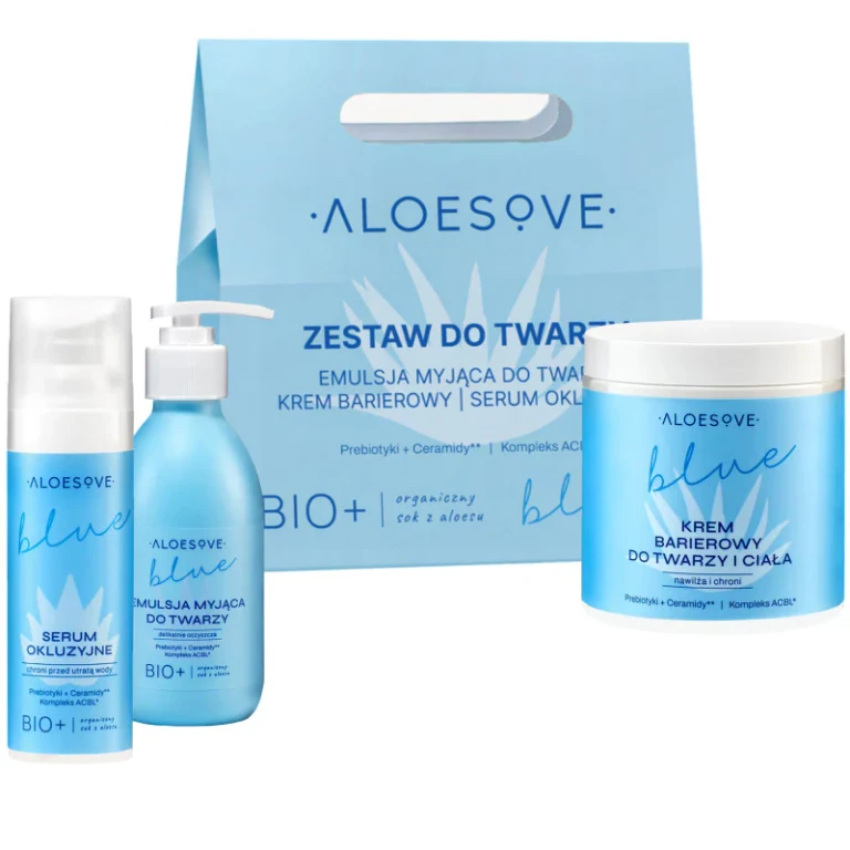Aloesove Blue Set - cleansing emulsion 190ml + serum 30ml + cream 250ml