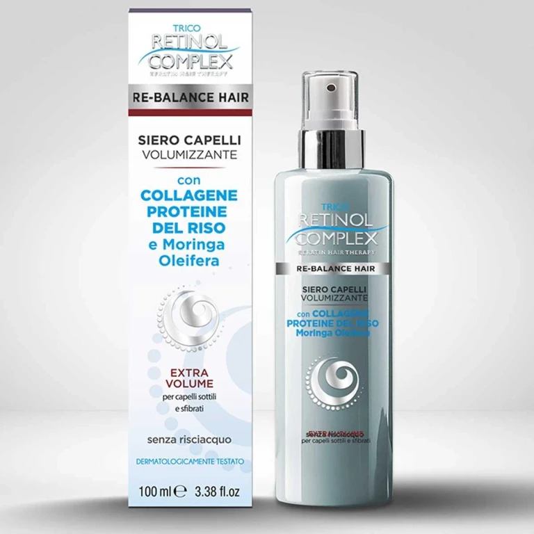 Retinol complex volumizing hair serum collagen prot.rice + moringa 100ml