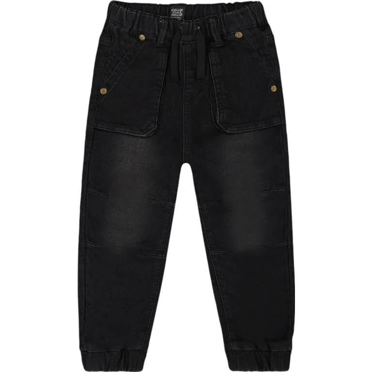 French Terry Denim Jogger Pant - Little Boy