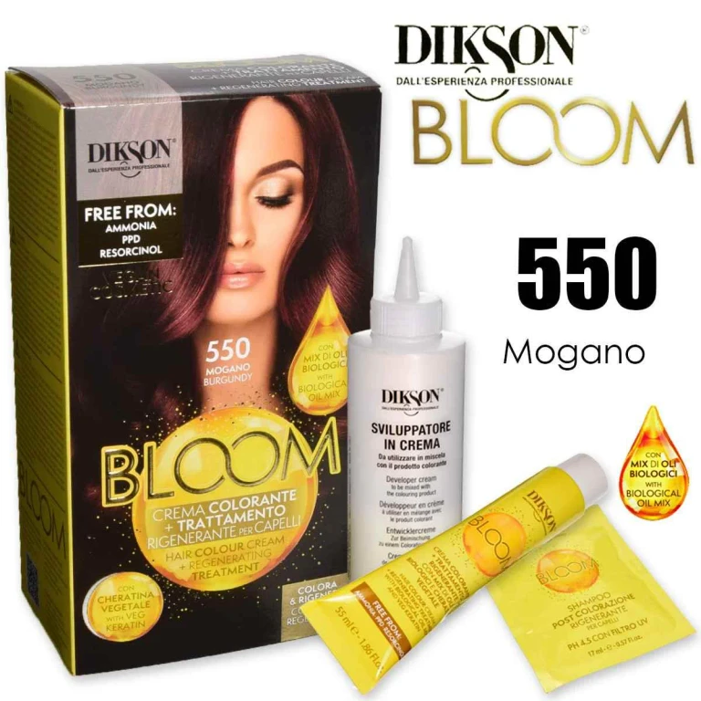 Bloom Crema Colorante con Cheratina 550 Mogano