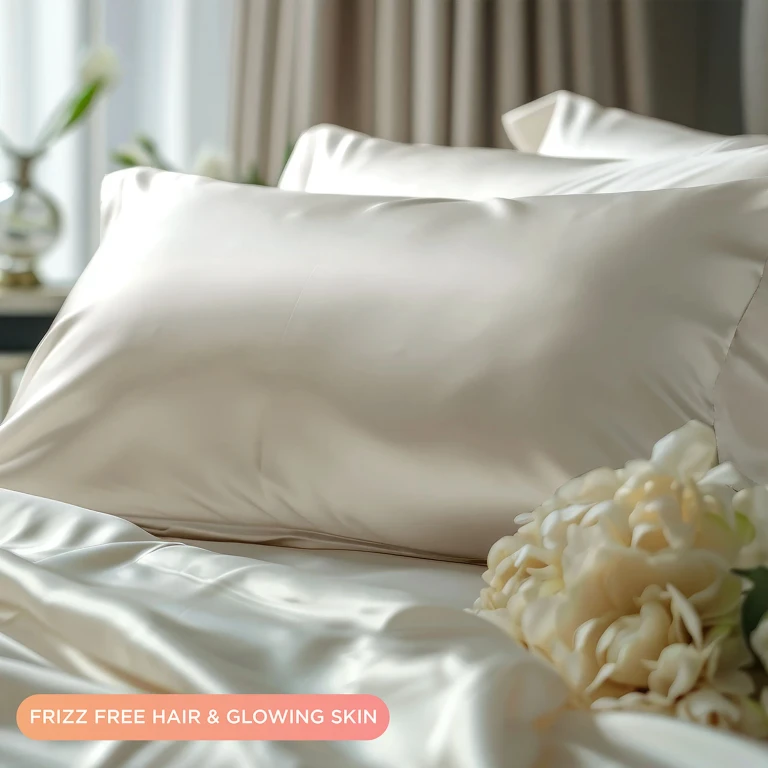 Shine by Night Satin Beauty Pillowcase, Better Hair In Your Sleep (2 pk.) Queen - White:- White, Queen