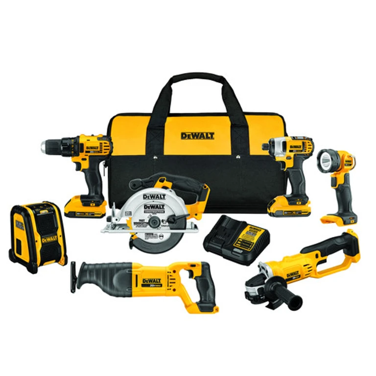7-Tool Combo Kit - 20V MAX Cordless with (2) 2Ah Batteries