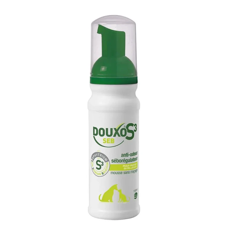 Douxo Mousse without rinsing Anti-odour and sebum regulating S3 Seb oily skin or dandruff 150ml