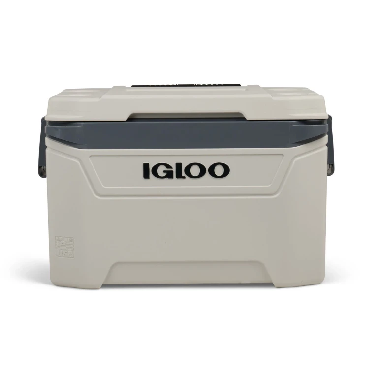 Bone White and Gray 60-Quart Sunset Roller Cooler