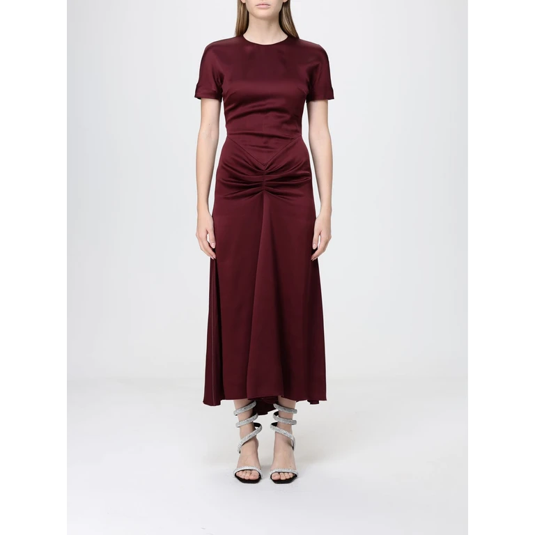 Satin Midi Dress (1126WDR006571BRED)