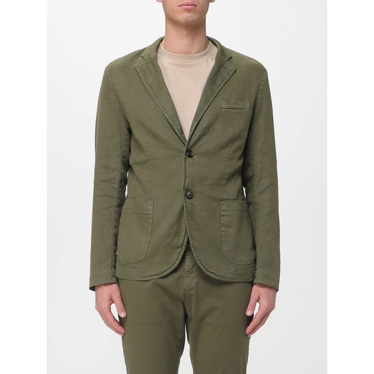 Single Breasted Cotton And Linen Blazer (9GC3740ABMBE111168)