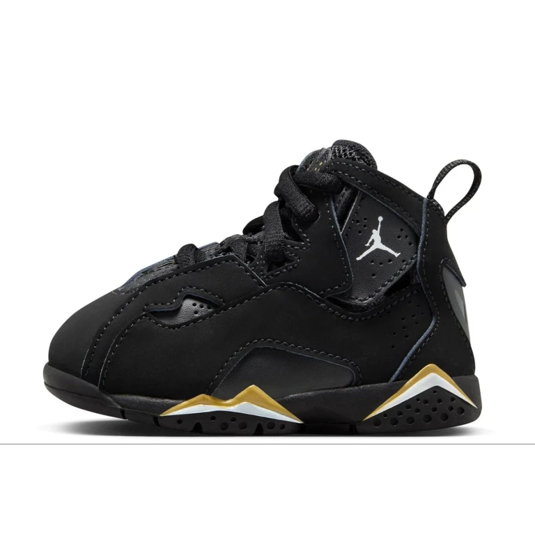 [343797-017] Toddlers Air Jordan True Flight 'black Metallic Gold White'