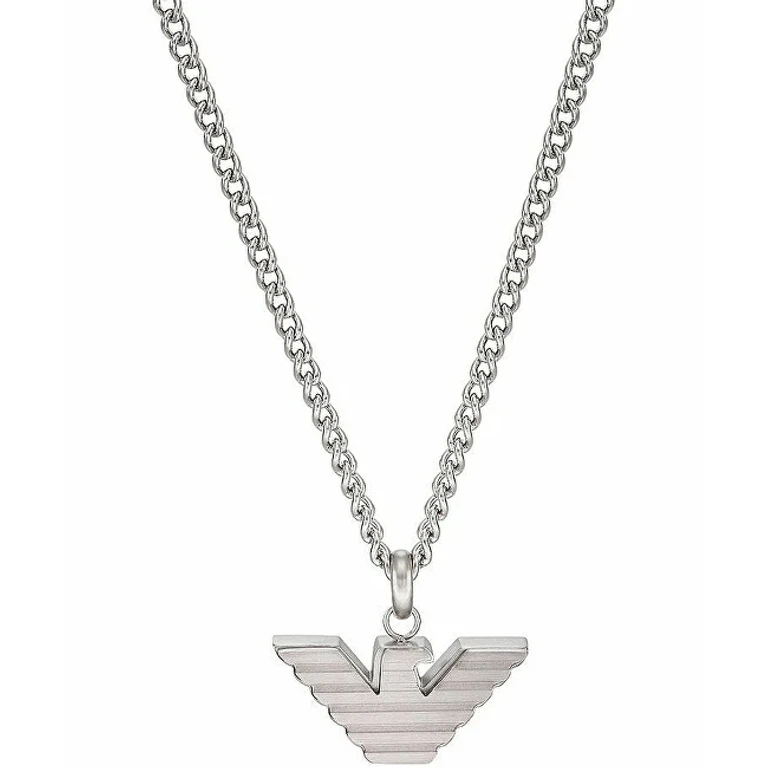 Modern Steel Necklace with Logo EGS2916040