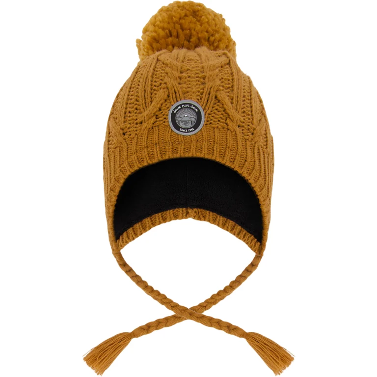 Pompom Lined Winter Hat - Kids