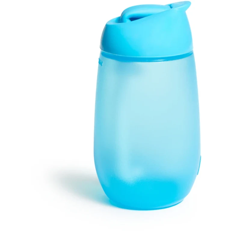 Simple Clean Blue 12 months+ 296 ml baby bottle with straw