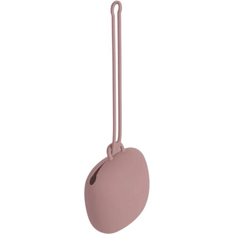 Silicone pacifier holder pink 1 pc