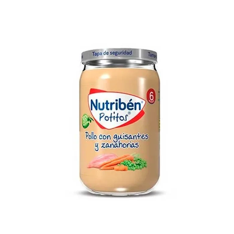 Nutribén Chicken with peas and carrots 235 g