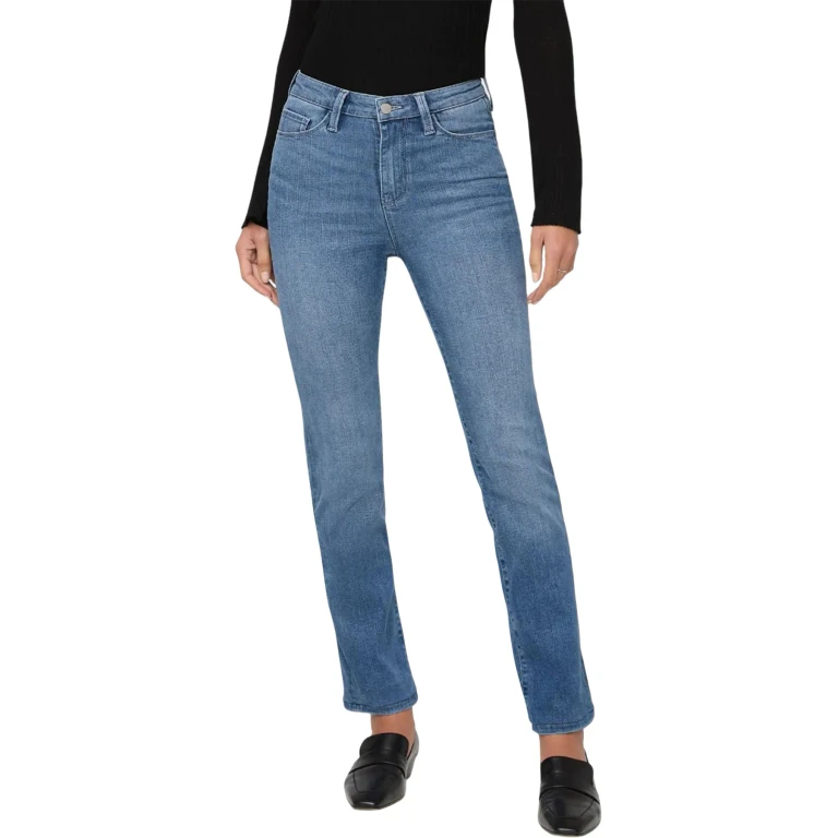 No Sweat Denim High Rise Slim Straight Jeans - Women's