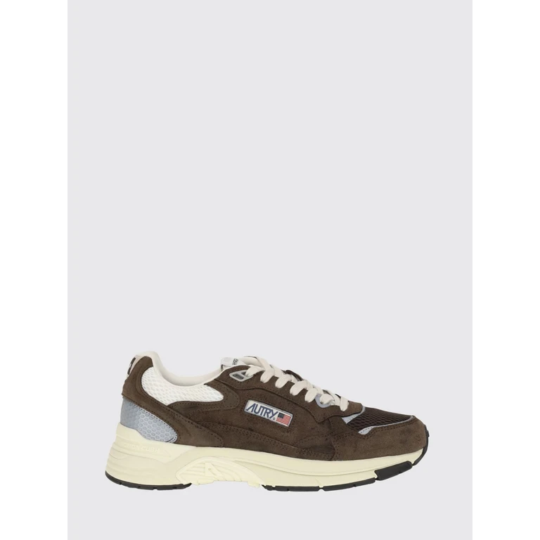Hyperway Bicolour Leather and Mesh Low-Top Sneakers (HYLMUM25)