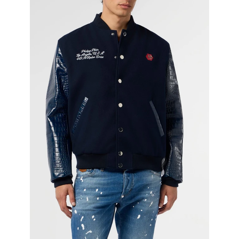 Jacket Men color Blue (SAFCMRB3008PLE131N24)