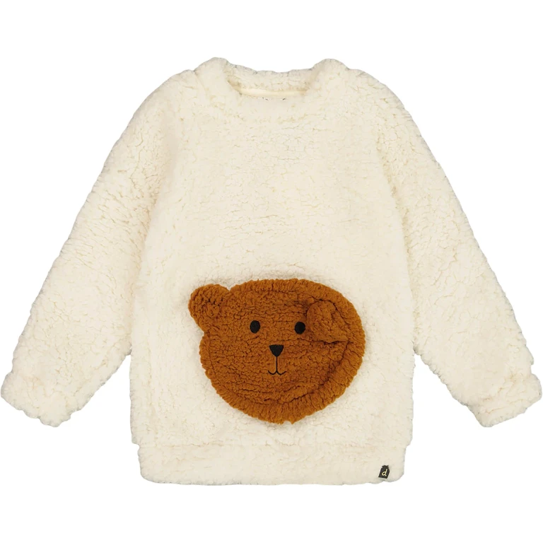 Plush Tunic with Bear Pocket - Little Girl