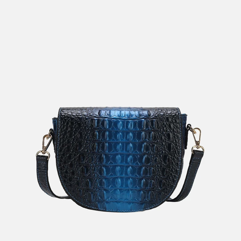 by Mia K. - Amalia Croc-Embossed Crossbody Bag