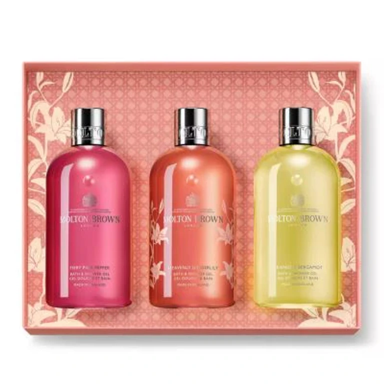 Body Care Gift Set with Flowers and Citrus 3x300ml