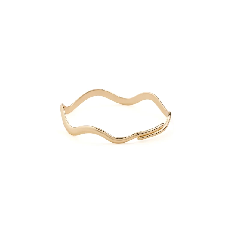 Ola Arm Cuff High Polish Gold One Size