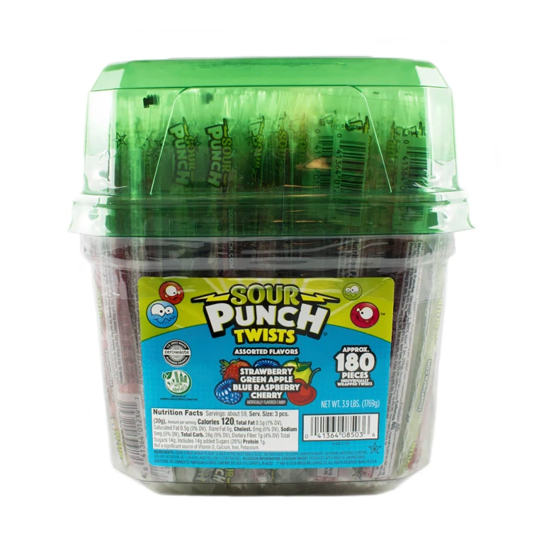 Assorted Chewy Candy Twists, 180 pcs.