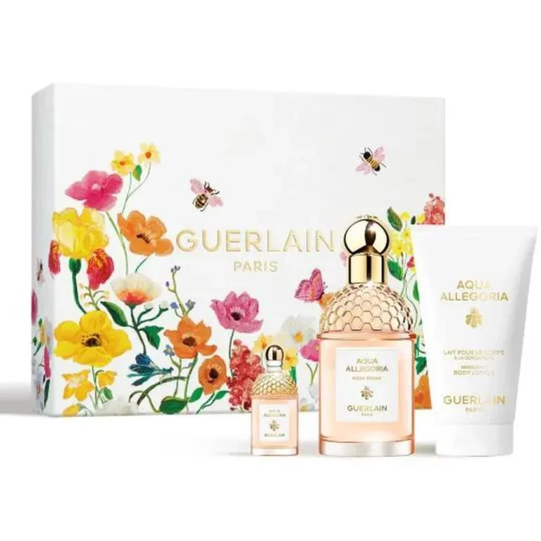 Aqua Allegoria Rosa Rossa Conjunto Presente Eau de Toilette Recarregável 75ml + Eau de Toilette 7.5ml + Leite Corporal de Bergamota 75ml