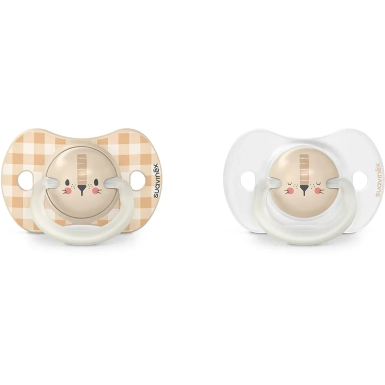 Night & Day Physiological 6-18 months Cream Lion pacifier 2 pieces