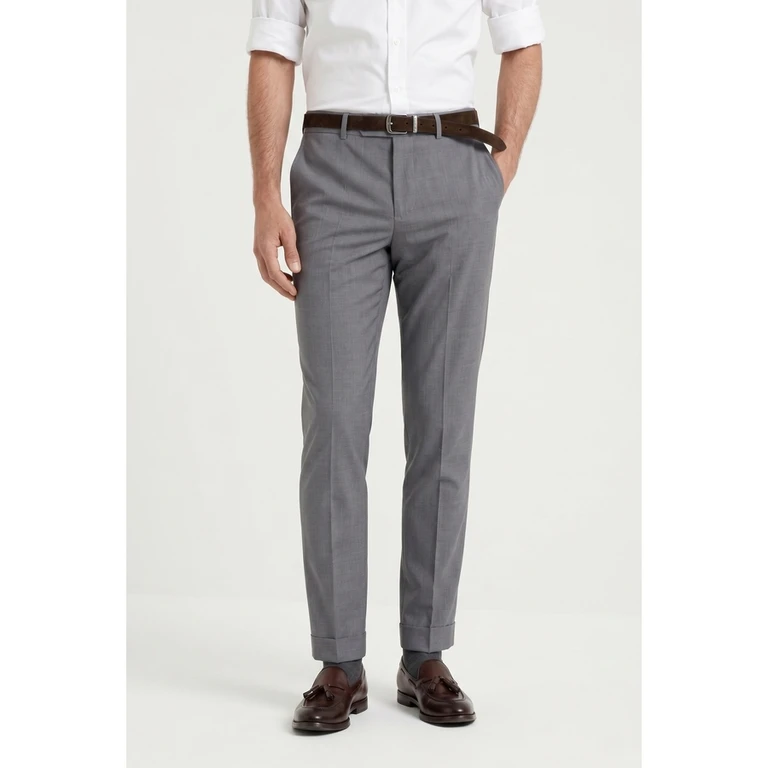 Light Grey Wool Trousers