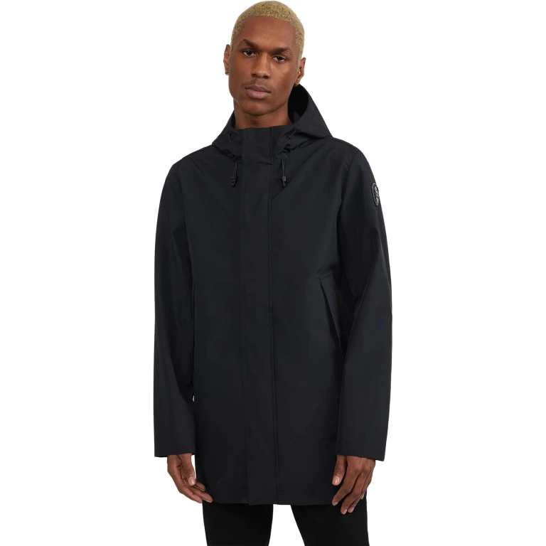 Kaito Car Coat with Fixed Hood - Men's