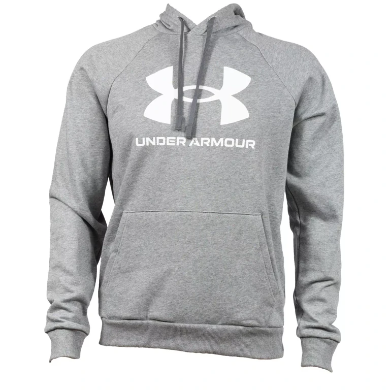 Men's Rival Fleece Logo Hoodie Castlerock Gray M:- Castlerock Gray, M