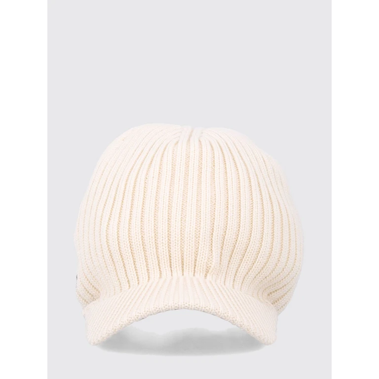 Ribbed Merino Wool Cap with Embroidered Logo (KF7403)