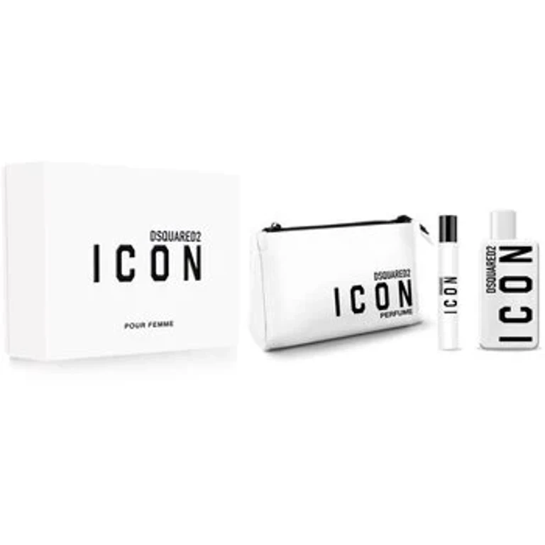 Icon for women Geschenkset EDP 100 ml, EDP Miniatur 10 ml und Tasche