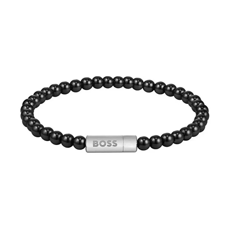 Men's Bracelet With Beads And Hematite Sphere 1580790 - Length: 19 Cm