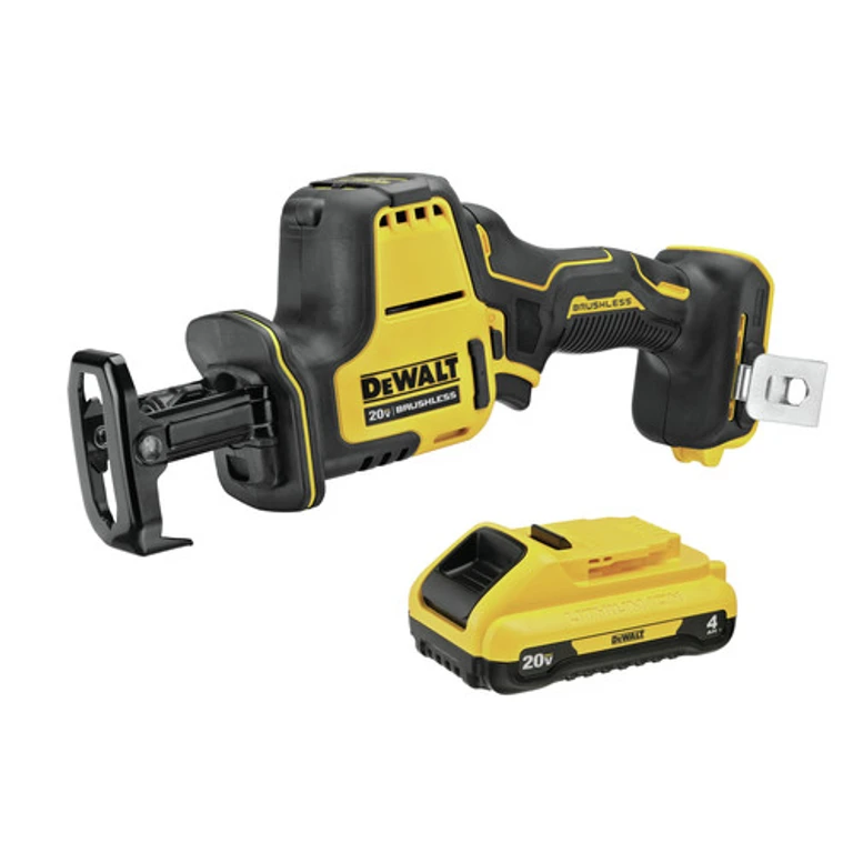 ATOMIC 20V MAX Lithium-Ion One-Handed Cordless Reciprocating Saw and 4 Ah Compact Lithium-Ion Battery