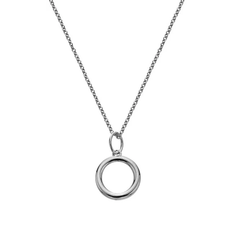 Minimalist Necklace In Silver Silver Whisper Swp011 (Chain, Pendant)