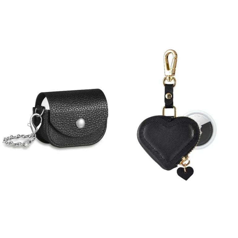 Leather Purse + Charm for AirTag and AirPods Pro Bundle