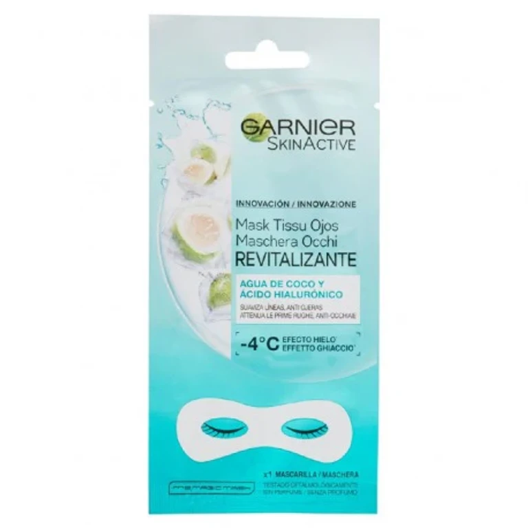 Garnier Skincare Single-Dose Eye Mask With Coconut Water And Hyaluronic Acid,Azzurro