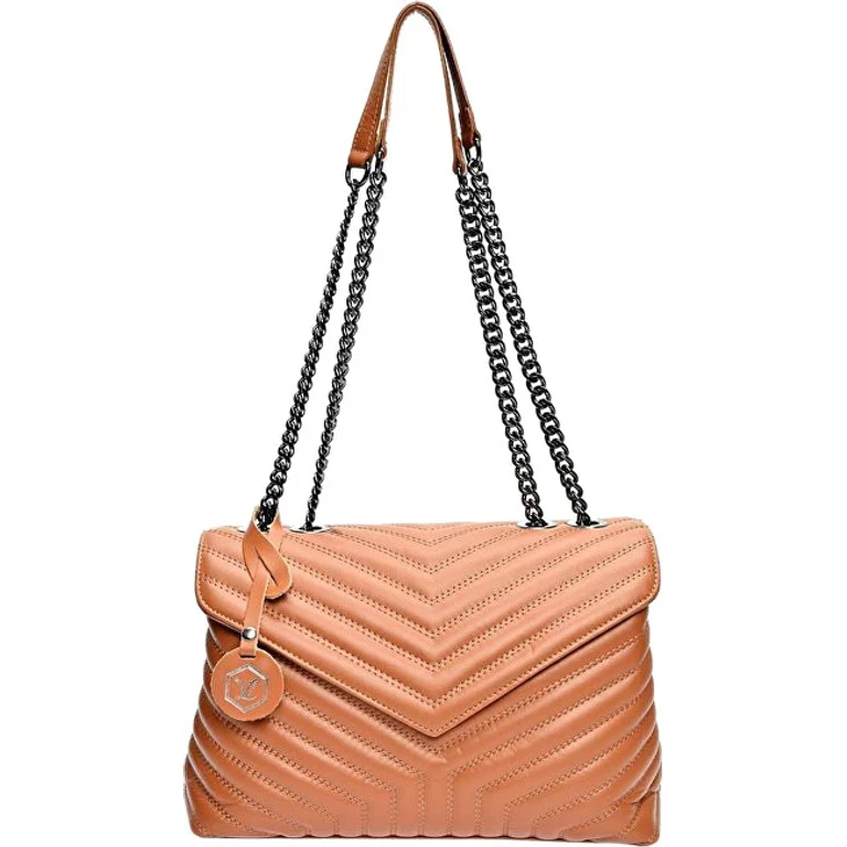 Women's Leather Handbag 2183 cognac