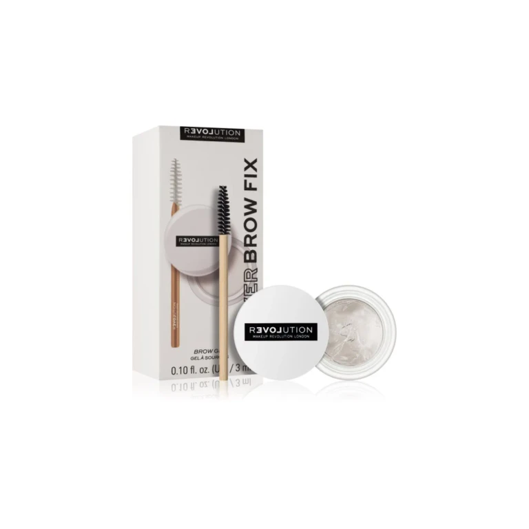 Power eyebrow gel with brush transparent color 3 ml