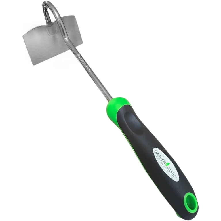 Garden Guru Stainless Steel Hand Hoe Tiller Cultivator Tool