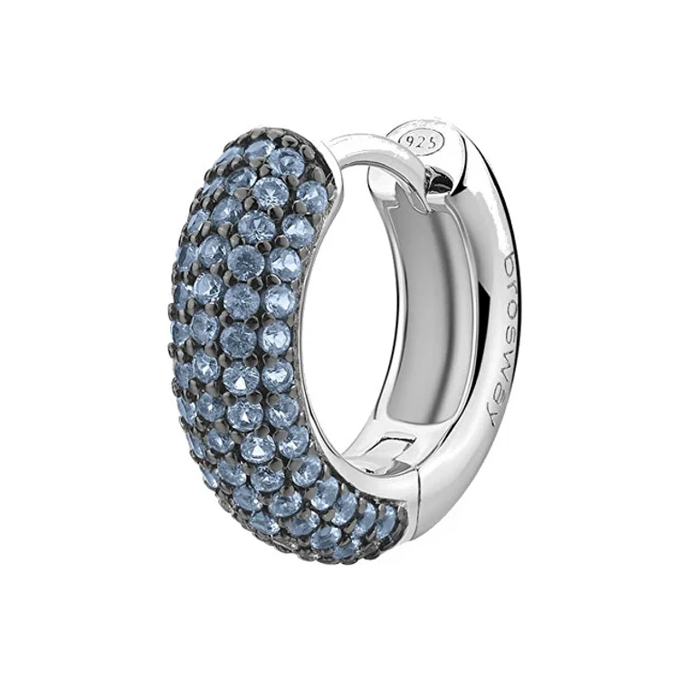 Single Sparkling Blue Cloud Earring Fancy FCL116