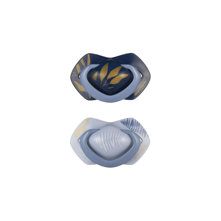 Light Touch Gold pacifier 0-6m Blue 2 pcs
