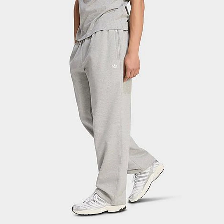 Originals Trefoil Essentials Fleece Sweatpants in Medium Grey Heather