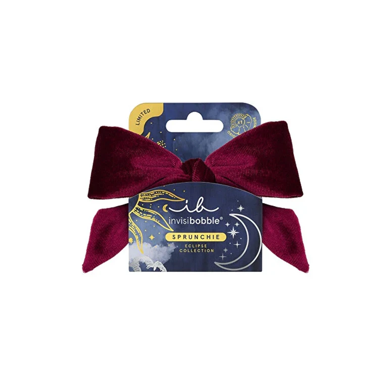Hair Scrunchie with Bow Grace Velvet Eclipse Original by Sprunchie