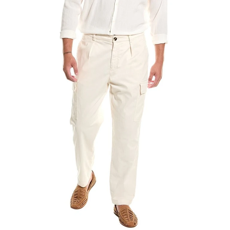 Off White Relaxed Cotton Trousers