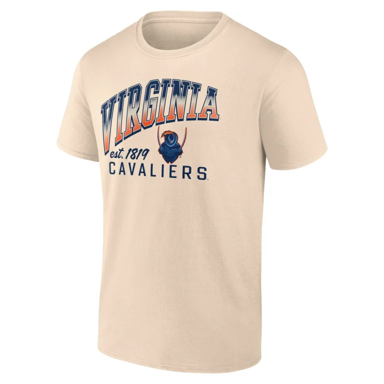Virginia Cavaliers Short Sleeve TeeM:- Cream, M