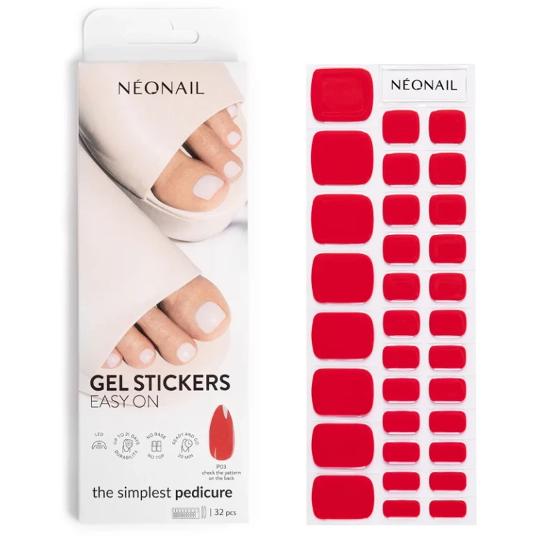 Easy On Gel Leg Nail Stickers Color P03 32pcs